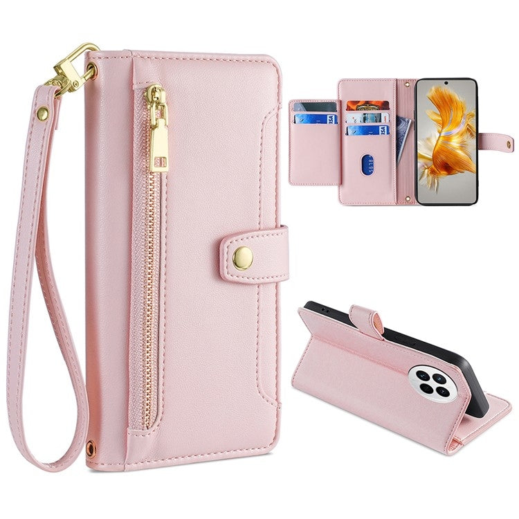 Sheep Texture Cross-body Zipper Wallet Leather Phone Case, For Huawei P50, For Huawei P Smart Z / Enjoy 10 Plus, For Huawei Nova 10 Pro, For Huawei Mate 50