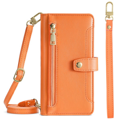 Sheep Texture Cross-body Zipper Wallet Leather Phone Case, For Huawei Nova 10 SE, For Meizu Note 9, For Nokia C21 Plus, For Nokia X30 5G