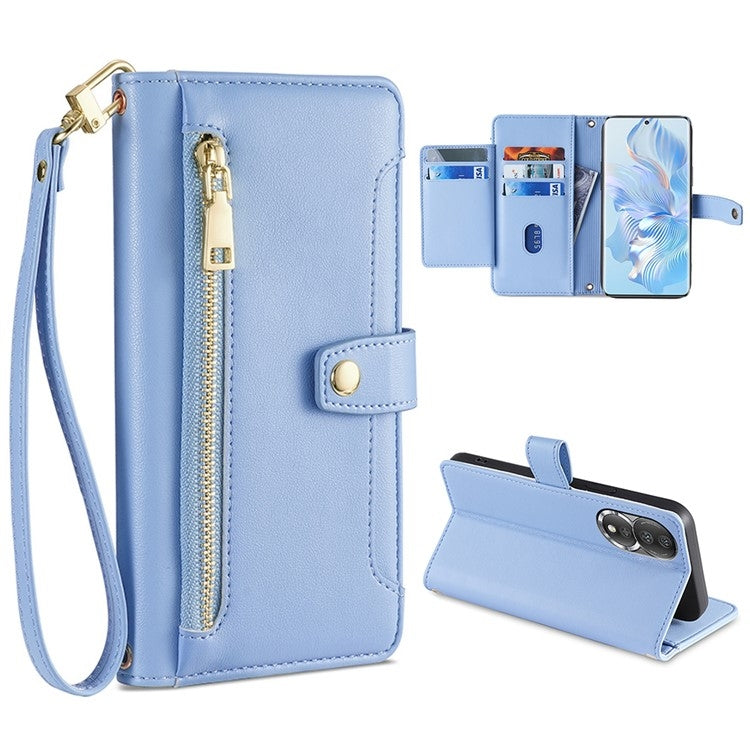 Sheep Texture Cross-body Zipper Wallet Leather Phone Case, For Honor 80, For Honor 10X Lite, For Samsung Galaxy A41, For Samsung Galaxy Note 20 Ultra
