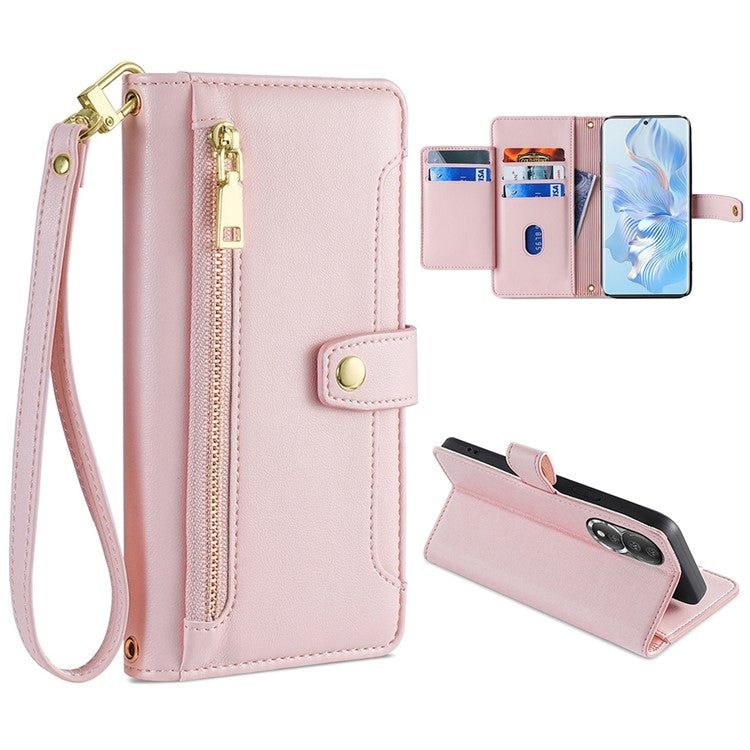 Sheep Texture Cross-body Zipper Wallet Leather Phone Case, For Honor 80, For Honor 10X Lite, For Samsung Galaxy A41, For Samsung Galaxy Note 20 Ultra
