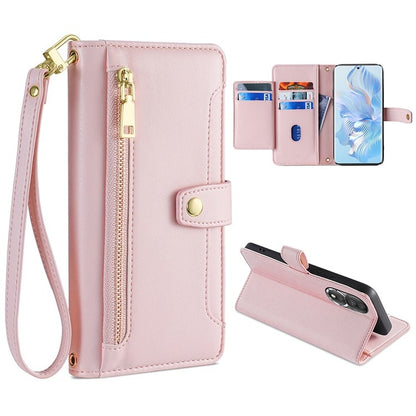 Sheep Texture Cross-body Zipper Wallet Leather Phone Case, For Honor 80, For Honor 10X Lite, For Samsung Galaxy A41, For Samsung Galaxy Note 20 Ultra