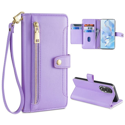Sheep Texture Cross-body Zipper Wallet Leather Phone Case, For Honor 80, For Honor 10X Lite, For Samsung Galaxy A41, For Samsung Galaxy Note 20 Ultra