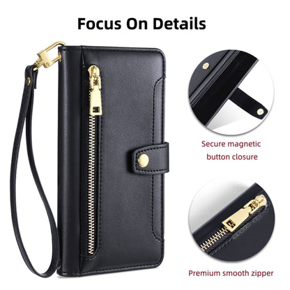 Sheep Texture Cross-body Zipper Wallet Leather Phone Case, For Samsung Galaxy A02, For Samsung Galaxy M13, For Sony Xperia 5 IV, For Sony Xperia Ace III