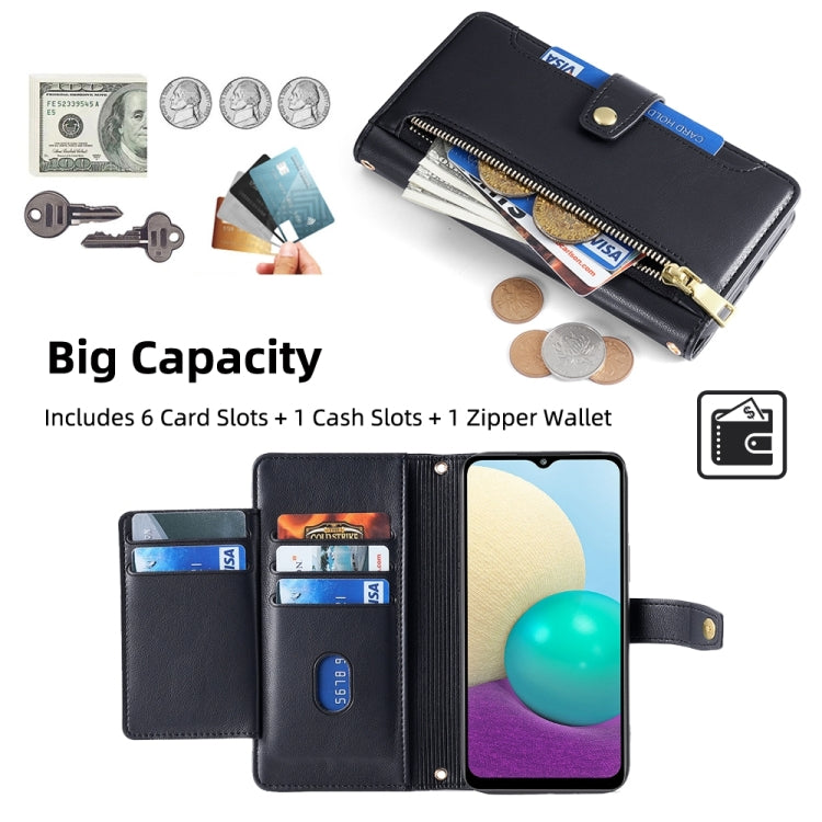 Sheep Texture Cross-body Zipper Wallet Leather Phone Case, For Samsung Galaxy A02, For Samsung Galaxy M13, For Sony Xperia 5 IV, For Sony Xperia Ace III