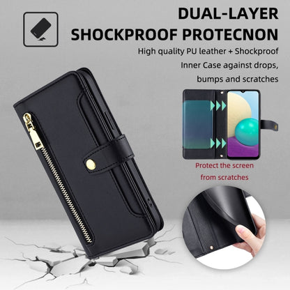 Sheep Texture Cross-body Zipper Wallet Leather Phone Case, For Samsung Galaxy A02, For Samsung Galaxy M13, For Sony Xperia 5 IV, For Sony Xperia Ace III