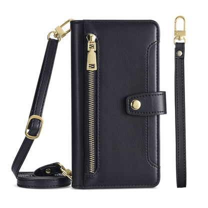 Sheep Texture Cross-body Zipper Wallet Leather Phone Case, For Samsung Galaxy A02, For Samsung Galaxy M13, For Sony Xperia 5 IV, For Sony Xperia Ace III