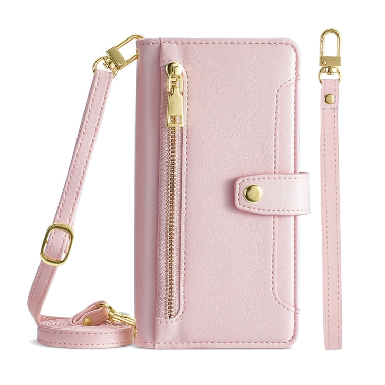 Sheep Texture Cross-body Zipper Wallet Leather Phone Case, For Samsung Galaxy A02, For Samsung Galaxy M13, For Sony Xperia 5 IV, For Sony Xperia Ace III