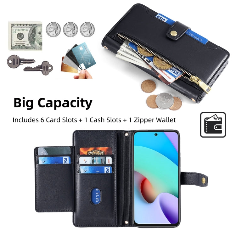 Sheep Texture Cross-body Zipper Wallet Leather Phone Case, For Xiaomi Redmi Note 11 4G Global / Note 11S, For Xiaomi Redmi K50 Ultra, For Xiaomi Civi 2 5G, For Xiaomi Redmi K40 Gaming