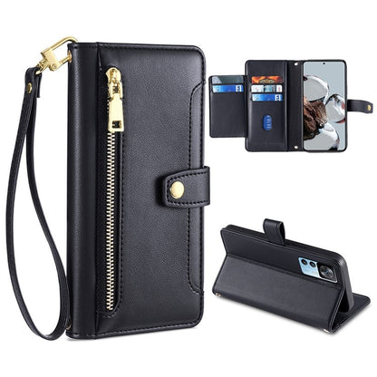 Sheep Texture Cross-body Zipper Wallet Leather Phone Case, For Xiaomi Redmi Note 11 4G Global / Note 11S, For Xiaomi Redmi K50 Ultra, For Xiaomi Civi 2 5G, For Xiaomi Redmi K40 Gaming