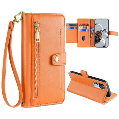 Sheep Texture Cross-body Zipper Wallet Leather Phone Case, For Xiaomi Redmi Note 11 4G Global / Note 11S, For Xiaomi Redmi K50 Ultra, For Xiaomi Civi 2 5G, For Xiaomi Redmi K40 Gaming