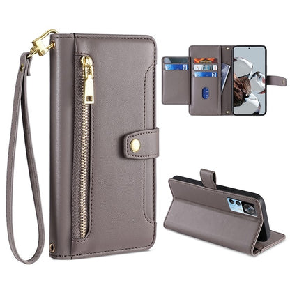 Sheep Texture Cross-body Zipper Wallet Leather Phone Case, For Xiaomi Redmi Note 11 4G Global / Note 11S, For Xiaomi Redmi K50 Ultra, For Xiaomi Civi 2 5G, For Xiaomi Redmi K40 Gaming