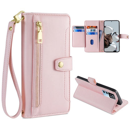 Sheep Texture Cross-body Zipper Wallet Leather Phone Case, For Xiaomi Redmi Note 11 4G Global / Note 11S, For Xiaomi Redmi K50 Ultra, For Xiaomi Civi 2 5G, For Xiaomi Redmi K40 Gaming