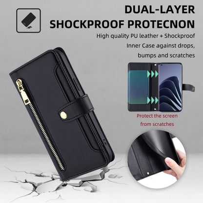 Sheep Texture Cross-body Zipper Wallet Leather Phone Case, For OnePlus 10 Pro 5G, For OnePlus Ace Racing