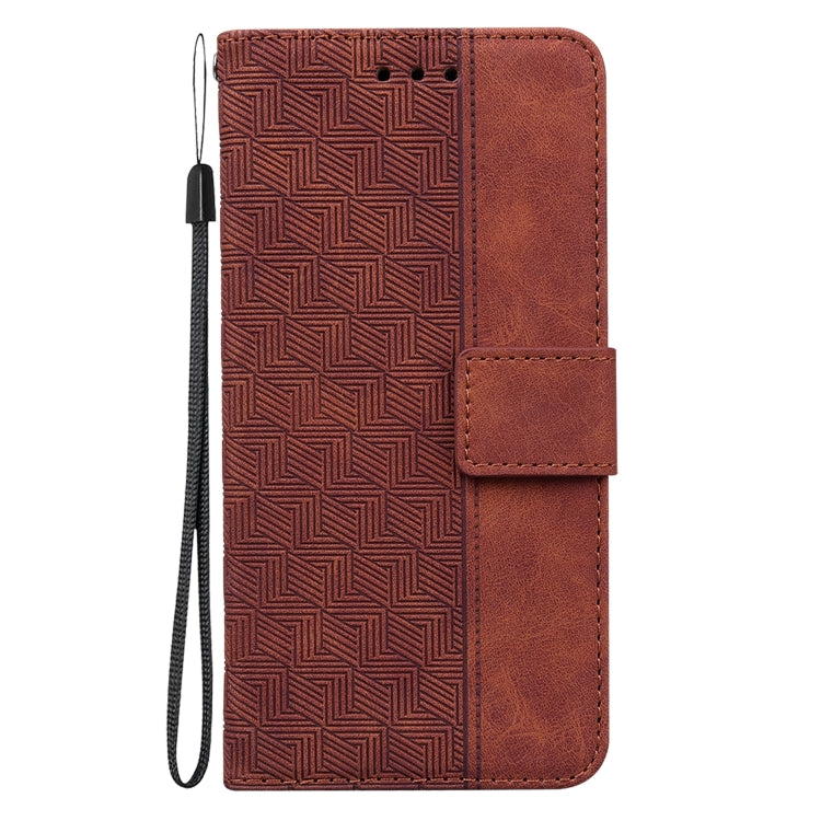Geometric Embossed Flip Leather Phone Case, For OPPO A58, For Tecno Pova 4 Pro