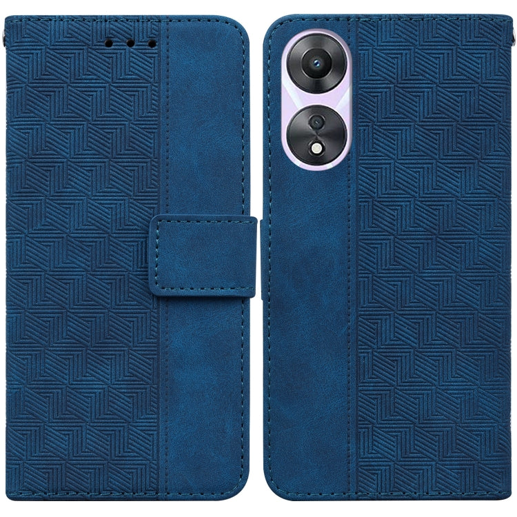 Geometric Embossed Flip Leather Phone Case, For OPPO A58, For Tecno Pova 4 Pro