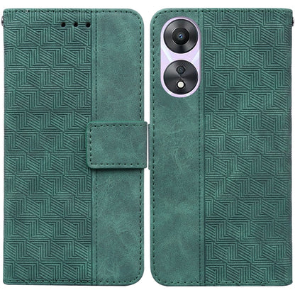 Geometric Embossed Flip Leather Phone Case, For OPPO A58, For Tecno Pova 4 Pro
