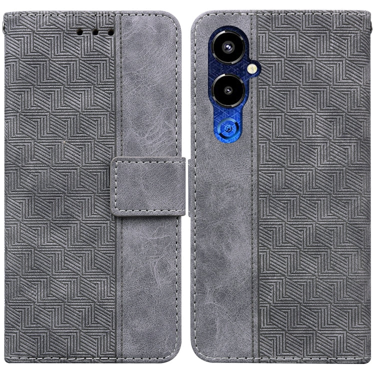 Geometric Embossed Flip Leather Phone Case, For OPPO A58, For Tecno Pova 4 Pro