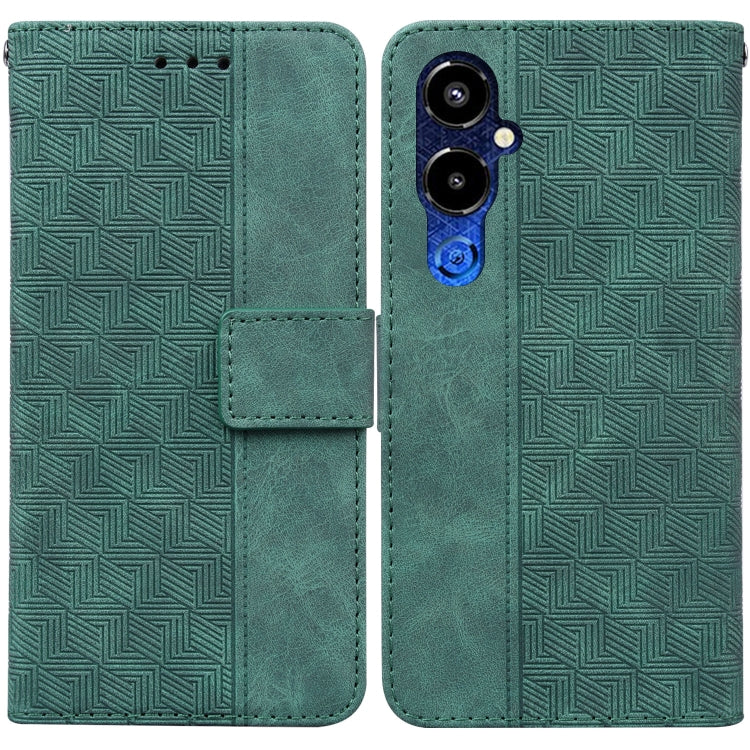 Geometric Embossed Flip Leather Phone Case, For OPPO A58, For Tecno Pova 4 Pro