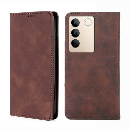 Skin Feel Magnetic Horizontal Flip Leather Phone Case, For vivo S16 / S16 Pro, For vivo Y02 4G, For Fujitsu Arrows N F-51C, For Xiaomi Redmi K60E