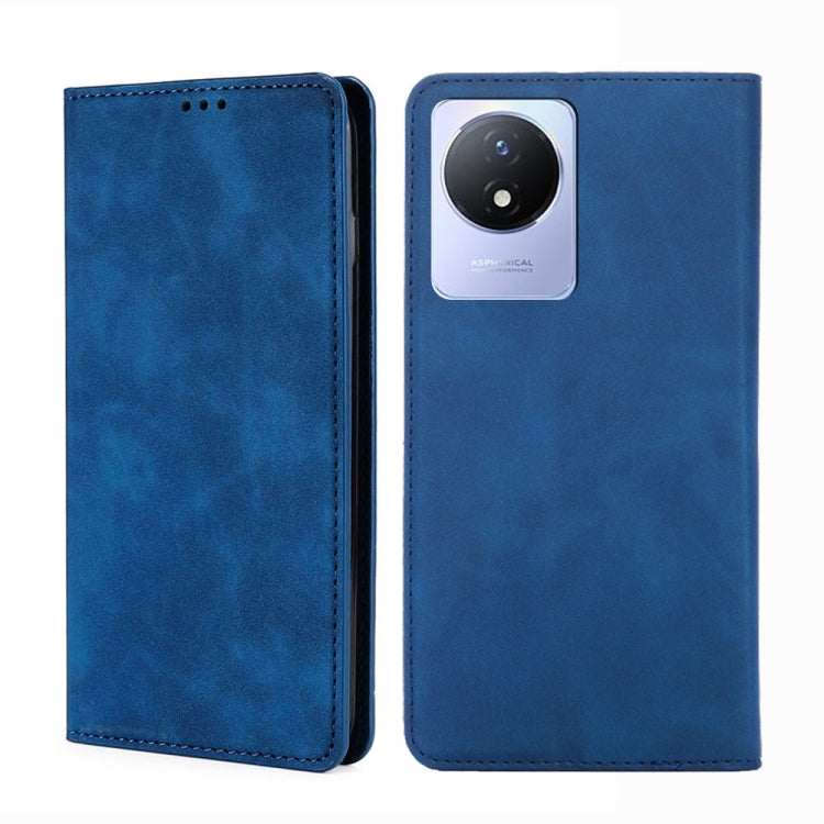 Skin Feel Magnetic Horizontal Flip Leather Phone Case, For vivo S16 / S16 Pro, For vivo Y02 4G, For Fujitsu Arrows N F-51C, For Xiaomi Redmi K60E