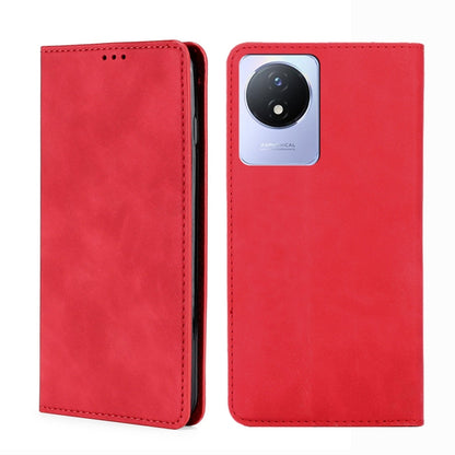 Skin Feel Magnetic Horizontal Flip Leather Phone Case, For vivo S16 / S16 Pro, For vivo Y02 4G, For Fujitsu Arrows N F-51C, For Xiaomi Redmi K60E