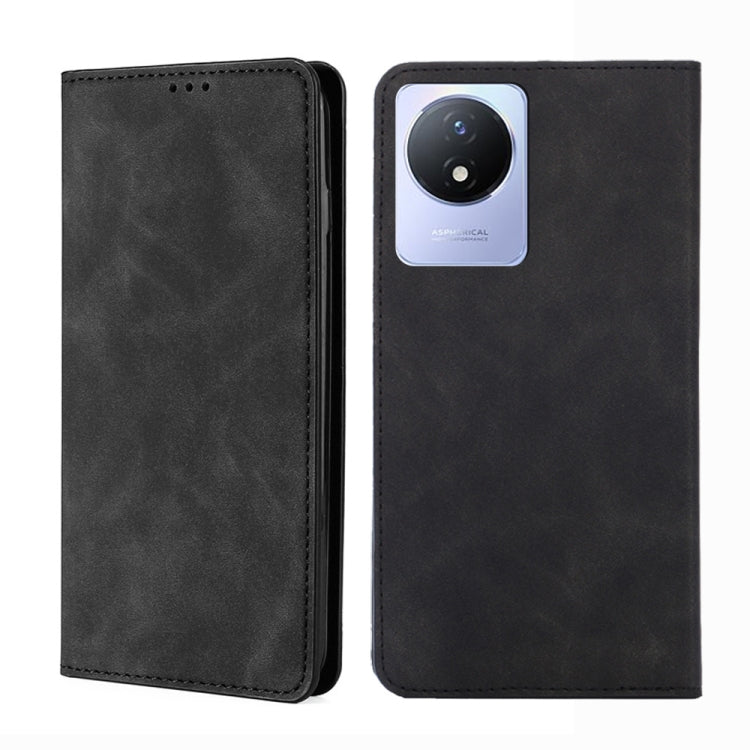 Skin Feel Magnetic Horizontal Flip Leather Phone Case, For vivo S16 / S16 Pro, For vivo Y02 4G, For Fujitsu Arrows N F-51C, For Xiaomi Redmi K60E