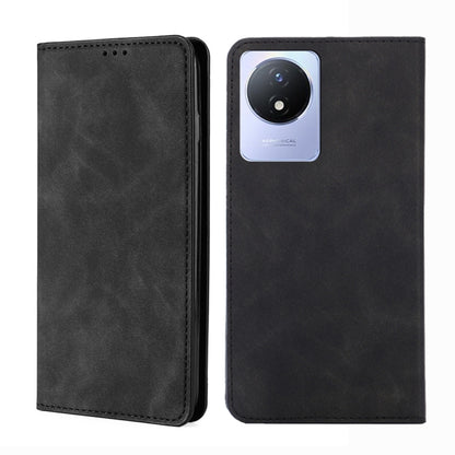 Skin Feel Magnetic Horizontal Flip Leather Phone Case, For vivo S16 / S16 Pro, For vivo Y02 4G, For Fujitsu Arrows N F-51C, For Xiaomi Redmi K60E