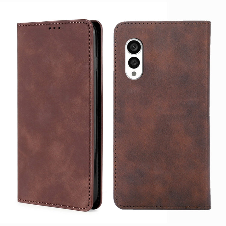 Skin Feel Magnetic Horizontal Flip Leather Phone Case, For vivo S16 / S16 Pro, For vivo Y02 4G, For Fujitsu Arrows N F-51C, For Xiaomi Redmi K60E