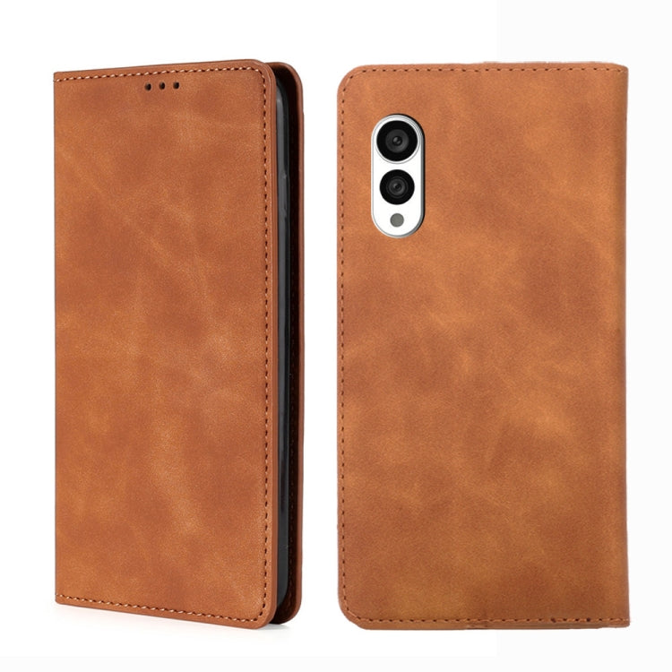 Skin Feel Magnetic Horizontal Flip Leather Phone Case, For vivo S16 / S16 Pro, For vivo Y02 4G, For Fujitsu Arrows N F-51C, For Xiaomi Redmi K60E