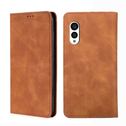 Skin Feel Magnetic Horizontal Flip Leather Phone Case, For vivo S16 / S16 Pro, For vivo Y02 4G, For Fujitsu Arrows N F-51C, For Xiaomi Redmi K60E