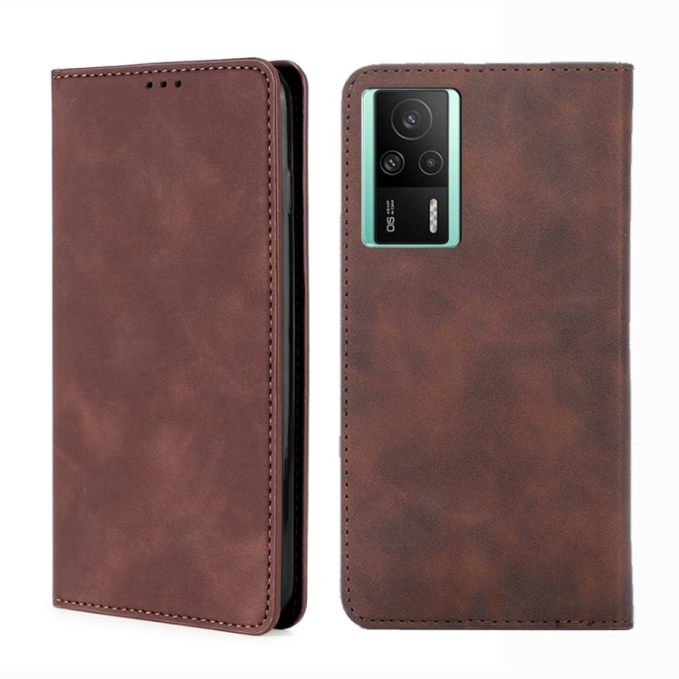 Skin Feel Magnetic Horizontal Flip Leather Phone Case, For vivo S16 / S16 Pro, For vivo Y02 4G, For Fujitsu Arrows N F-51C, For Xiaomi Redmi K60E