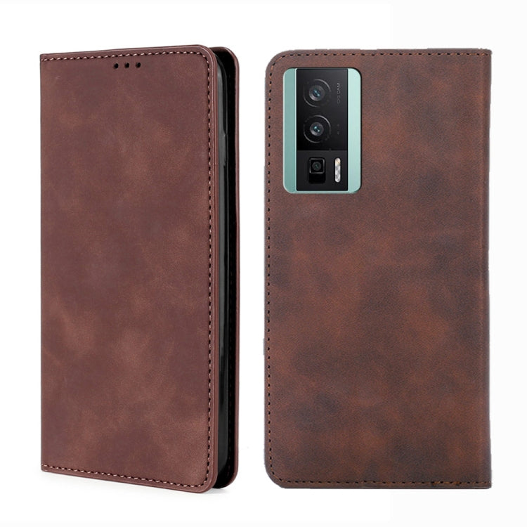 Skin Feel Magnetic Horizontal Flip Leather Phone Case, For Xiaomi Redmi K60 / K60 Pro, For Honor 80 GT, For OnePlus 11