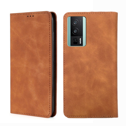 Skin Feel Magnetic Horizontal Flip Leather Phone Case, For Xiaomi Redmi K60 / K60 Pro, For Honor 80 GT, For OnePlus 11