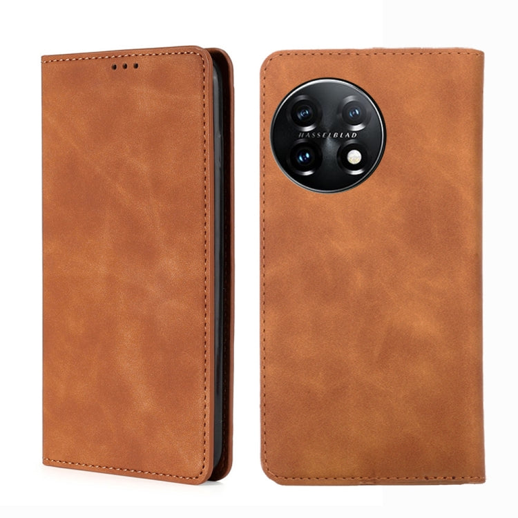 Skin Feel Magnetic Horizontal Flip Leather Phone Case, For Xiaomi Redmi K60 / K60 Pro, For Honor 80 GT, For OnePlus 11