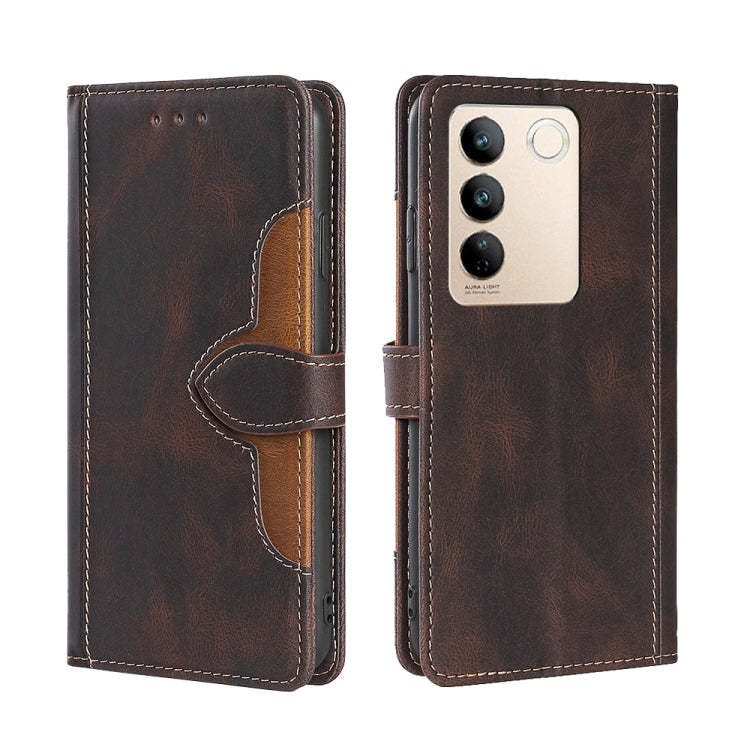 Skin Feel Magnetic Buckle Leather Phone Case, For vivo S16 / S16 Pro, For vivo Y02 4G, For Fujitsu Arrows N F-51C, For Xiaomi Redmi K60E, For Xiaomi Redmi K60 / K60 Pro, For Honor 80 GT