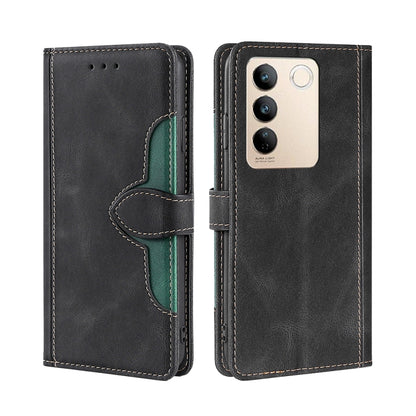 Skin Feel Magnetic Buckle Leather Phone Case, For vivo S16 / S16 Pro, For vivo Y02 4G, For Fujitsu Arrows N F-51C, For Xiaomi Redmi K60E, For Xiaomi Redmi K60 / K60 Pro, For Honor 80 GT