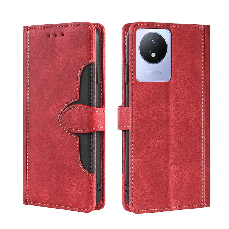 Skin Feel Magnetic Buckle Leather Phone Case, For vivo S16 / S16 Pro, For vivo Y02 4G, For Fujitsu Arrows N F-51C, For Xiaomi Redmi K60E, For Xiaomi Redmi K60 / K60 Pro, For Honor 80 GT