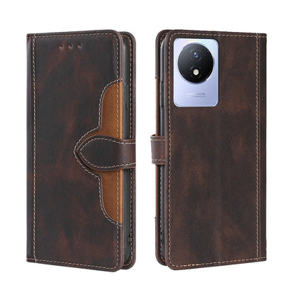 Skin Feel Magnetic Buckle Leather Phone Case, For vivo S16 / S16 Pro, For vivo Y02 4G, For Fujitsu Arrows N F-51C, For Xiaomi Redmi K60E, For Xiaomi Redmi K60 / K60 Pro, For Honor 80 GT