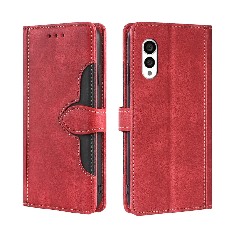 Skin Feel Magnetic Buckle Leather Phone Case, For vivo S16 / S16 Pro, For vivo Y02 4G, For Fujitsu Arrows N F-51C, For Xiaomi Redmi K60E, For Xiaomi Redmi K60 / K60 Pro, For Honor 80 GT