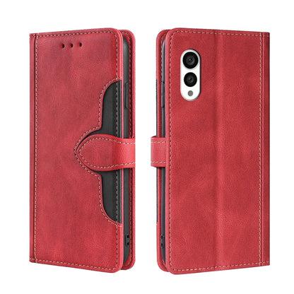 Skin Feel Magnetic Buckle Leather Phone Case, For vivo S16 / S16 Pro, For vivo Y02 4G, For Fujitsu Arrows N F-51C, For Xiaomi Redmi K60E, For Xiaomi Redmi K60 / K60 Pro, For Honor 80 GT