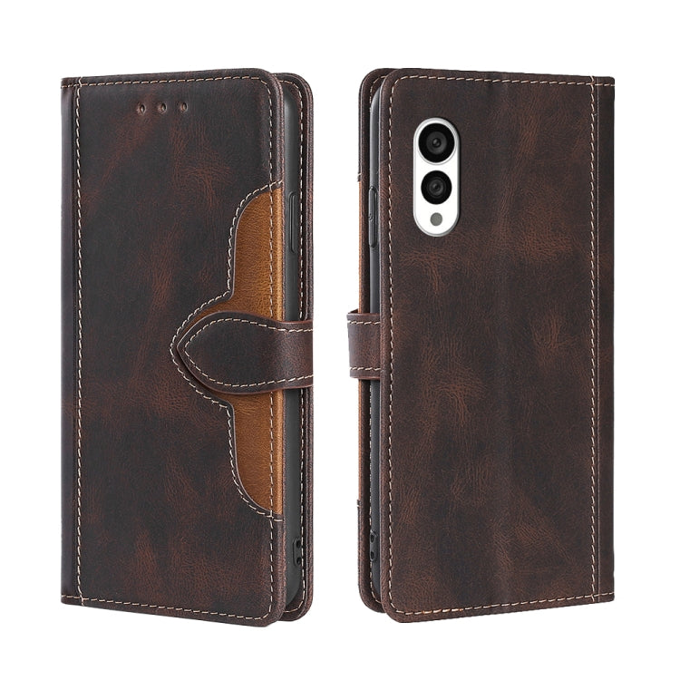 Skin Feel Magnetic Buckle Leather Phone Case, For vivo S16 / S16 Pro, For vivo Y02 4G, For Fujitsu Arrows N F-51C, For Xiaomi Redmi K60E, For Xiaomi Redmi K60 / K60 Pro, For Honor 80 GT