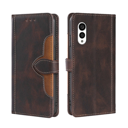 Skin Feel Magnetic Buckle Leather Phone Case, For vivo S16 / S16 Pro, For vivo Y02 4G, For Fujitsu Arrows N F-51C, For Xiaomi Redmi K60E, For Xiaomi Redmi K60 / K60 Pro, For Honor 80 GT