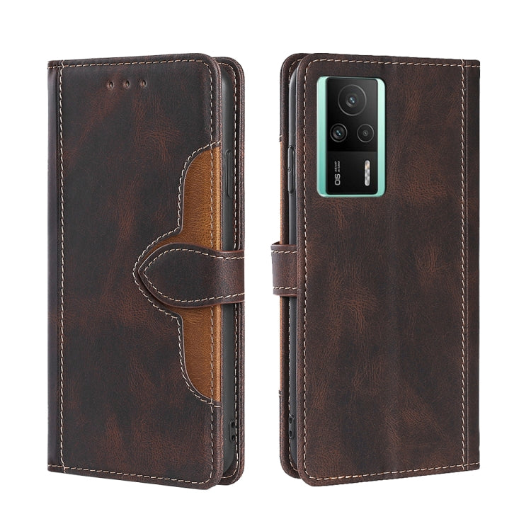 Skin Feel Magnetic Buckle Leather Phone Case, For vivo S16 / S16 Pro, For vivo Y02 4G, For Fujitsu Arrows N F-51C, For Xiaomi Redmi K60E, For Xiaomi Redmi K60 / K60 Pro, For Honor 80 GT