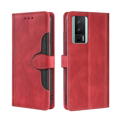 Skin Feel Magnetic Buckle Leather Phone Case, For vivo S16 / S16 Pro, For vivo Y02 4G, For Fujitsu Arrows N F-51C, For Xiaomi Redmi K60E, For Xiaomi Redmi K60 / K60 Pro, For Honor 80 GT