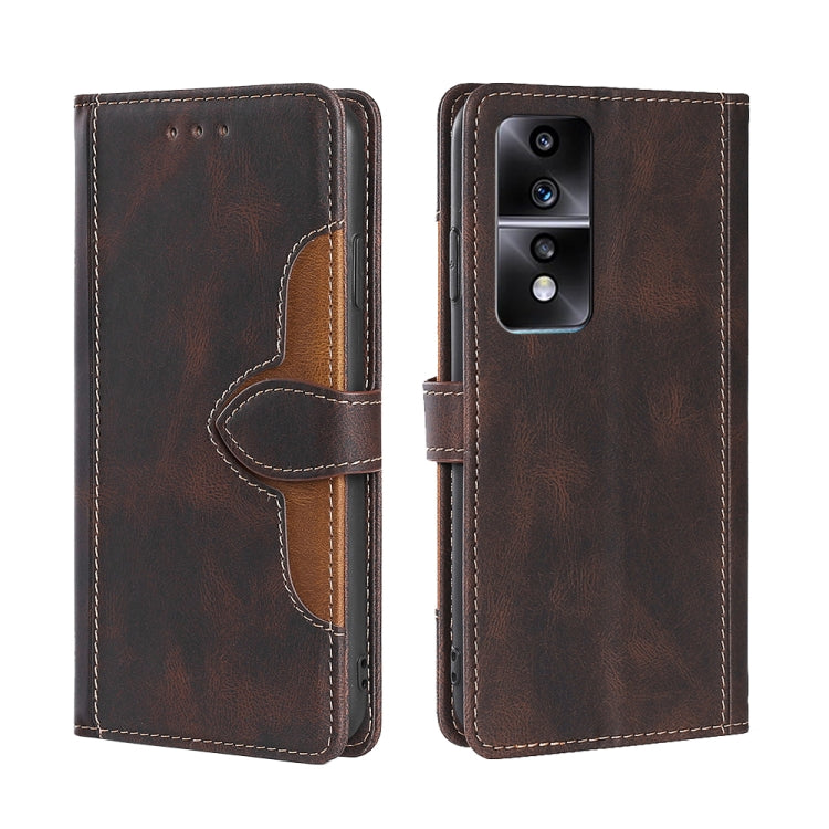 Skin Feel Magnetic Buckle Leather Phone Case, For vivo S16 / S16 Pro, For vivo Y02 4G, For Fujitsu Arrows N F-51C, For Xiaomi Redmi K60E, For Xiaomi Redmi K60 / K60 Pro, For Honor 80 GT
