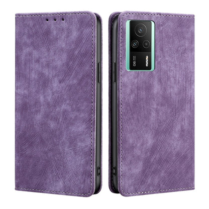 RFID Anti-theft Brush Magnetic Leather Phone Case, For vivo S16 / S16 Pro, For vivo Y02 4G, For Fujitsu Arrows N F-51C, For Xiaomi Redmi K60E