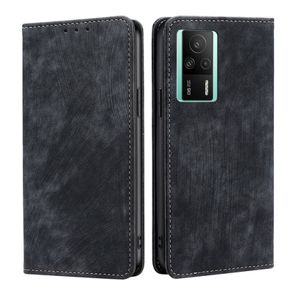 RFID Anti-theft Brush Magnetic Leather Phone Case, For vivo S16 / S16 Pro, For vivo Y02 4G, For Fujitsu Arrows N F-51C, For Xiaomi Redmi K60E