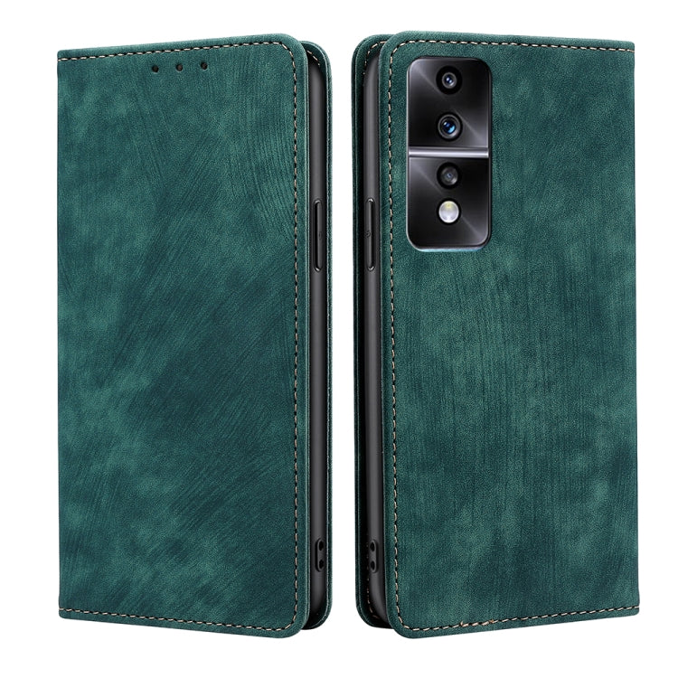 RFID Anti-theft Brush Magnetic Leather Phone Case, For Xiaomi Redmi K60 / K60 Pro, For Honor 80 GT, For OnePlus 11