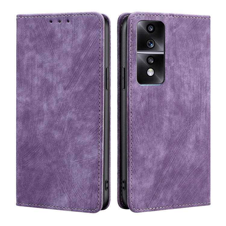 RFID Anti-theft Brush Magnetic Leather Phone Case, For Xiaomi Redmi K60 / K60 Pro, For Honor 80 GT, For OnePlus 11