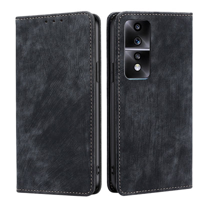 RFID Anti-theft Brush Magnetic Leather Phone Case, For Xiaomi Redmi K60 / K60 Pro, For Honor 80 GT, For OnePlus 11